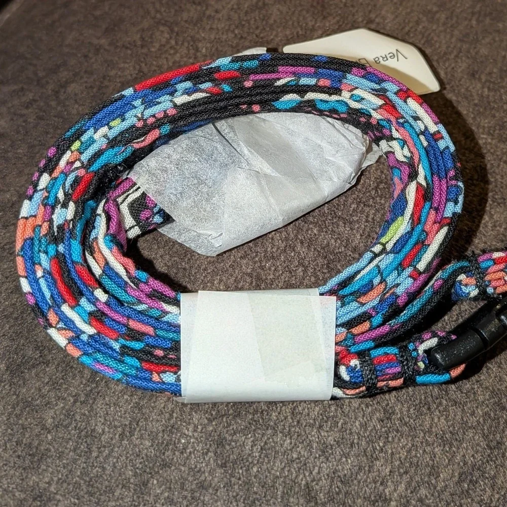 Vera Bradley Breakaway Lanyard Haymarket Paisley Blue Pink Floral 15972-R88 NEW